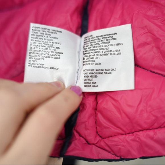 Michael Kors Toddler Girls Size 3T Down Fill & Fleece Removable Hooded Jacket - Picture 12 of 12